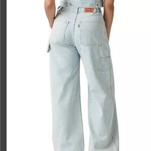 Levi's Blue and White Striped jeans